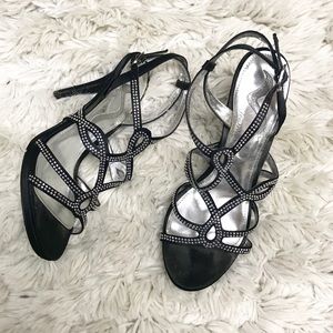 Strappy Rhinestone Shoes